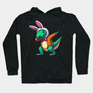 Dabbing T Rex Dinosaur Bunny Hoodie